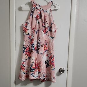 Roz & Ali Pink Floral Dress